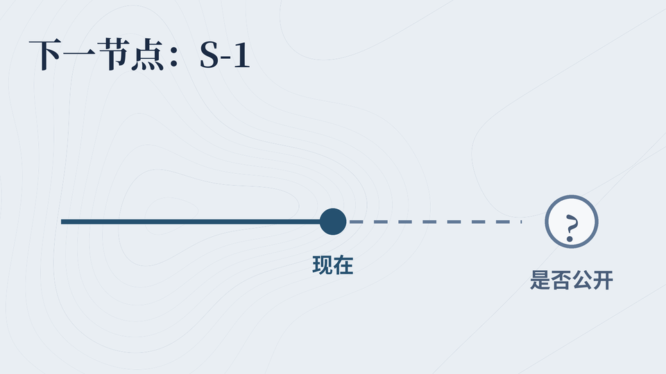 下一个节点:S-1 是否公开